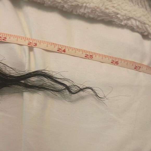 Hair or roach clip accessory with bird feathers and faux hair